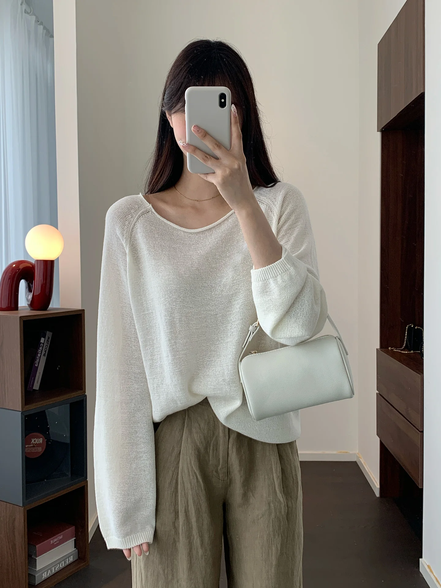 Slimming Linen Cotton Blend Breathable Loose One-Shoulder Knitted Top Casual Loose Fit Long Sleeve Spring Fashion Women's Shirt
Slimming Linen Cotton Blend Breathable Loose One-Shoulder Knitted Top Casual Loose Fit Long Sleeve Spring Fashion Women's Shirt