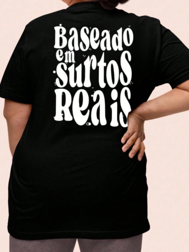 Скромная модная футболка больших размеров с женским принтом, хлопковые женские топы с короткими рукавами и графическим принтом, футболки, модный стиль, свободная женская одежда
Скромная модная футболка больших размеров с женским принтом, хлопковые женские топы с короткими рукавами и графическим принтом, футболки, модный стиль, свободная женская одежда