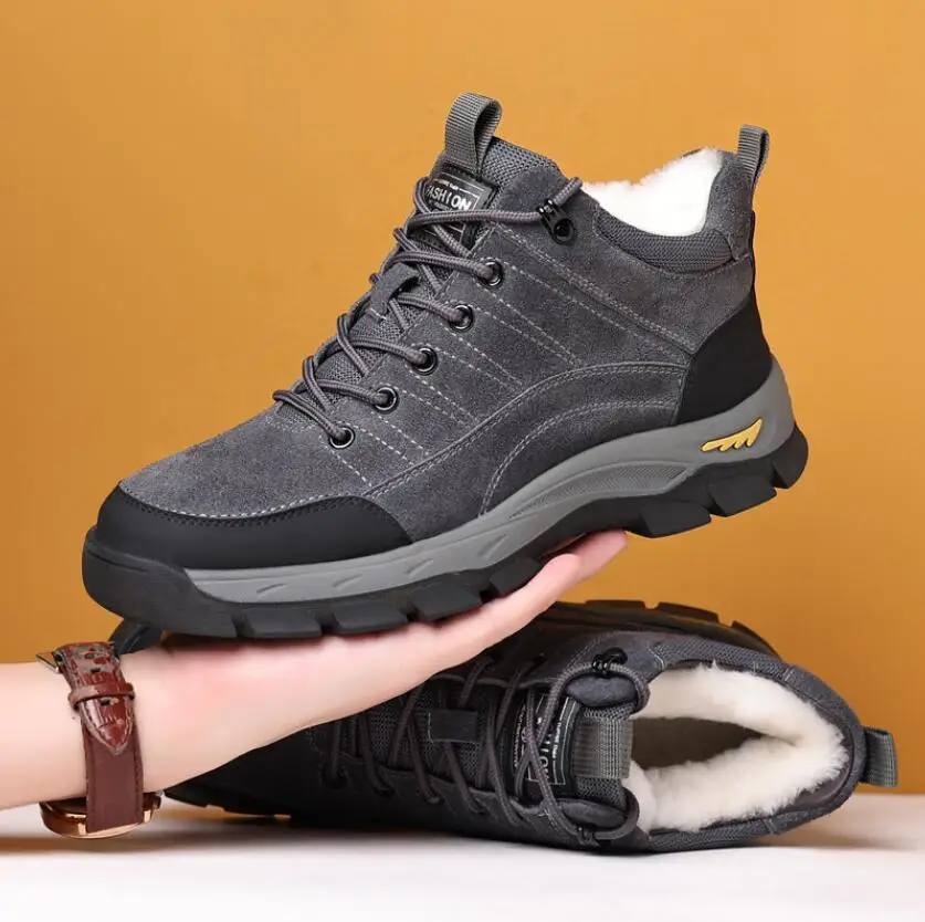 Genuine Leather Wool Men Winter Shoes 2024 Cow Leather Super Warm Size 38~44 Winter Boots Non-Slip Snow Boots
Genuine Leather Wool Men Winter Shoes 2024 Cow Leather Super Warm Size 38~44 Winter Boots Non-Slip Snow Boots