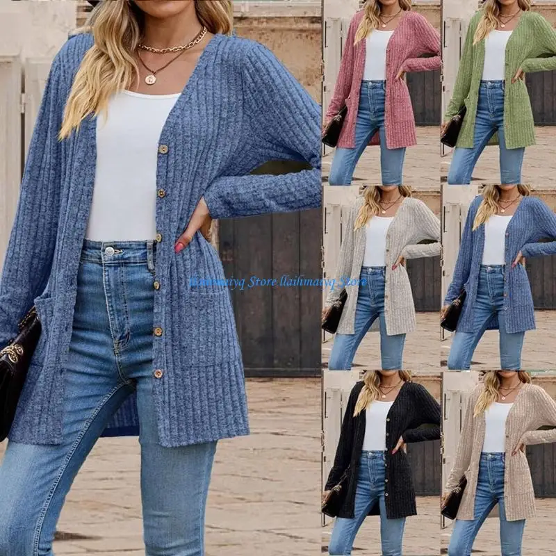 573B V Neck Long Sleeve Knit Cardigan for Women Cardigan Sweaters Fashion Short Jackets Top Outerwear Casual Jackets
573B V Neck Long Sleeve Knit Cardigan for Women Cardigan Sweaters Fashion Short Jackets Top Outerwear Casual Jackets