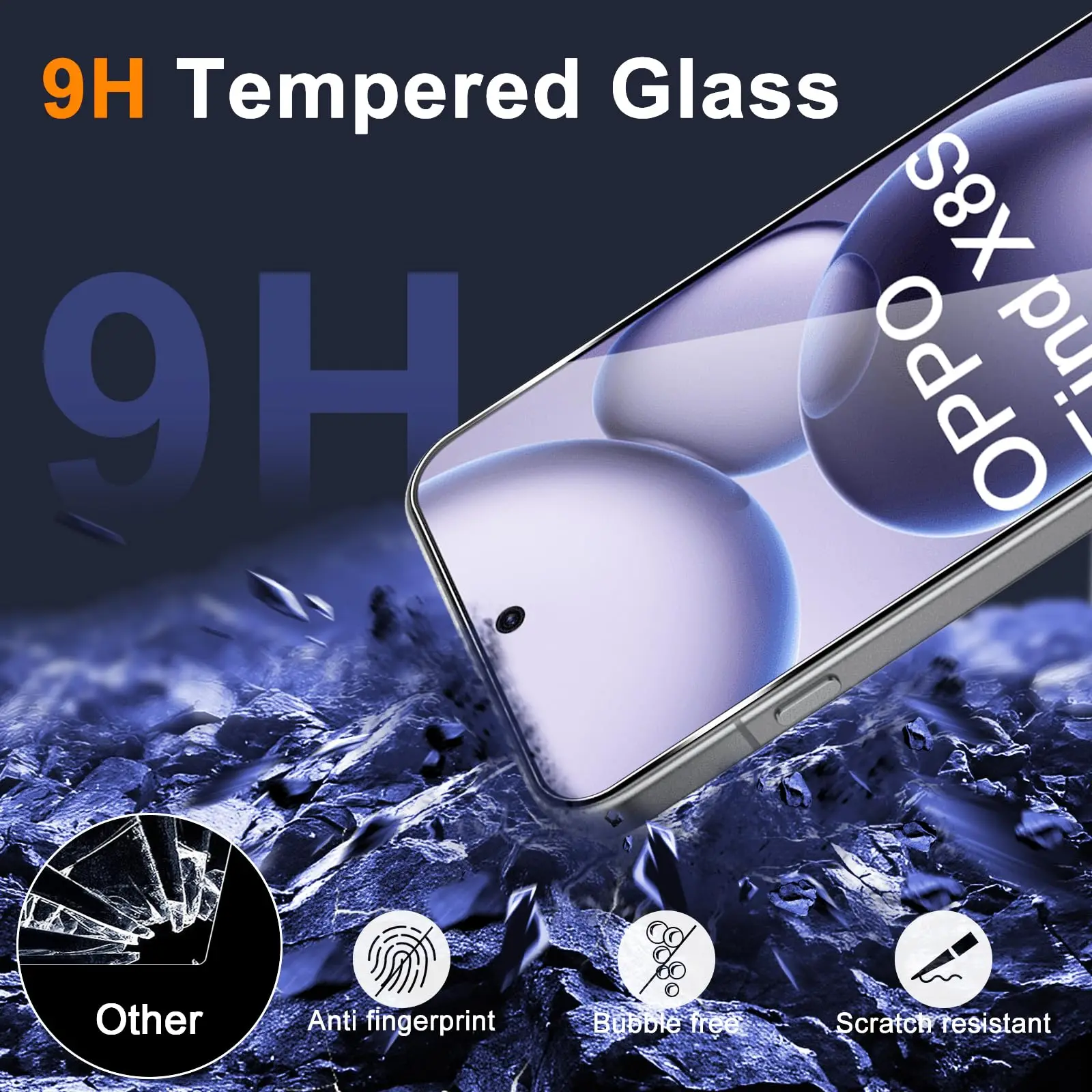 For OPPO Find X8S Screen Protector Tempered Glass HD Crystal High Aluminum 9H Anti Scratch Case Friendly
For OPPO Find X8S Screen Protector Tempered Glass HD Crystal High Aluminum 9H Anti Scratch Case Friendly
