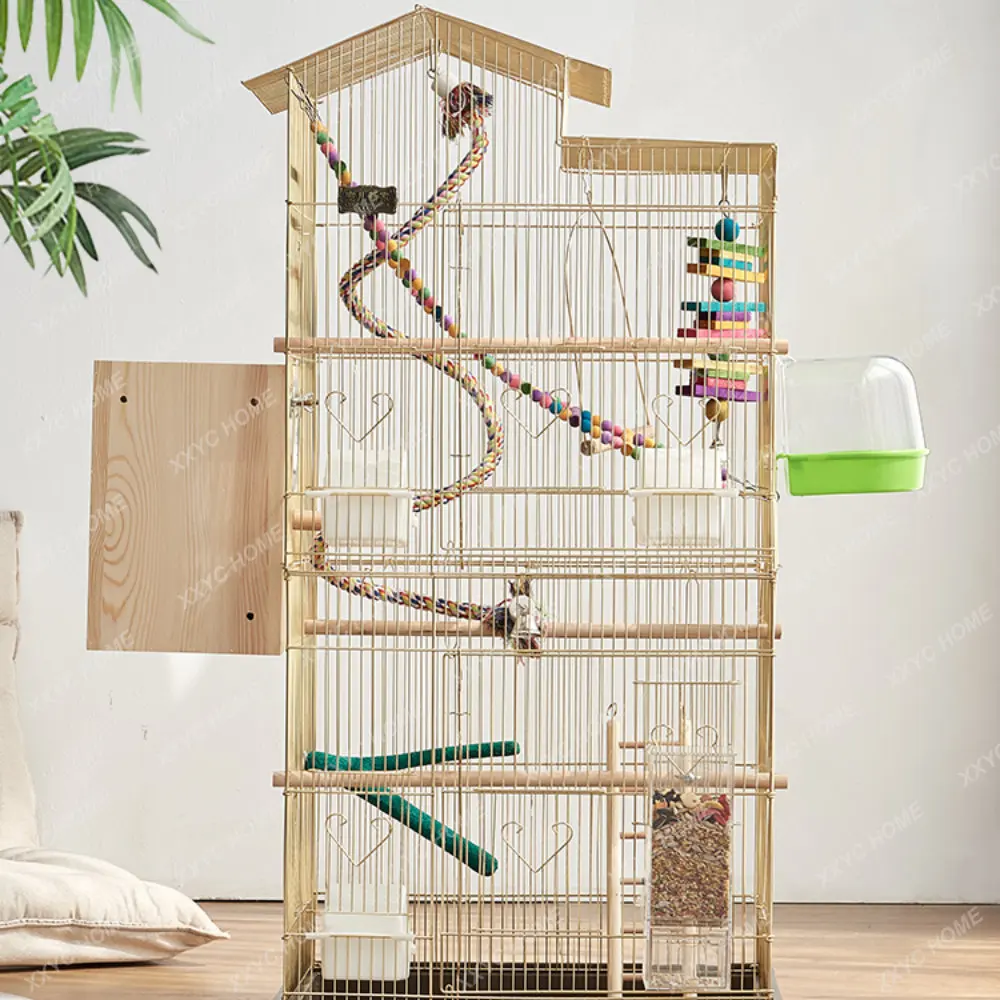 Large Breeding Bird Cage Home Luxury Villa Parrot Cage Tiger Skin Xuanfeng Peony Complete Collection Large
Large Breeding Bird Cage Home Luxury Villa Parrot Cage Tiger Skin Xuanfeng Peony Complete Collection Large