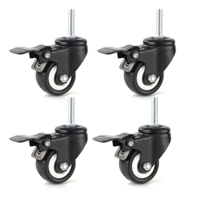 4pcs 1.5" Heavy Duty Swivel Caster Wheels Threaded Stem Casters with Brake Trolley Furniture Caster M8/M10x25 Threaded Stem
4pcs 1.5" Heavy Duty Swivel Caster Wheels Threaded Stem Casters with Brake Trolley Furniture Caster M8/M10x25 Threaded Stem
