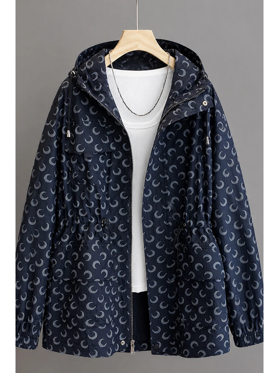 Loose Casual Moon Print Mid-Length Women's Sun Protection Shirt Open Cardigan Spring Summer Fashion Outerwear
Loose Casual Moon Print Mid-Length Women's Sun Protection Shirt Open Cardigan Spring Summer Fashion Outerwear