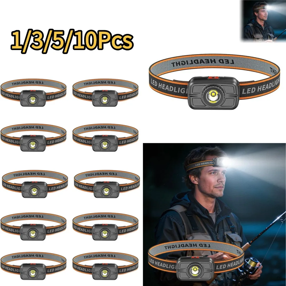 1/3/5/10 шт. 400 мАч налобный фонарь для походов и кемпинга, перезаряжаемый через USB-C, светодиодный сенсорный налобный фонарь, фара для работы
1/3/5/10 шт. 400 мАч налобный фонарь для походов и кемпинга, перезаряжаемый через USB-C, светодиодный сенсорный налобный фонарь, фара для работы