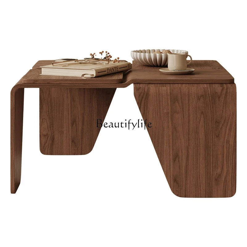 Square coffee table new light luxury high sense retro minimalist walnut solid wood coffee table
Square coffee table new light luxury high sense retro minimalist walnut solid wood coffee table