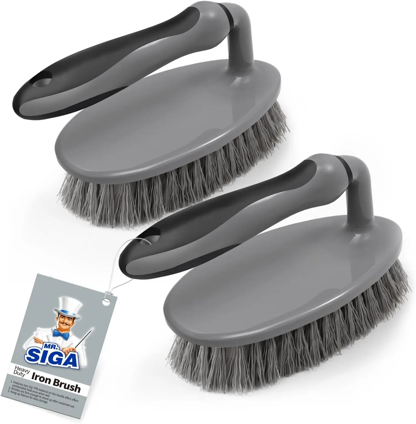 Heavy Duty Scrub Brush with Comfortable Grip, Cleaning Brush for Bathroom, Shower, Sink, Floor, 2-Pack
Heavy Duty Scrub Brush with Comfortable Grip, Cleaning Brush for Bathroom, Shower, Sink, Floor, 2-Pack