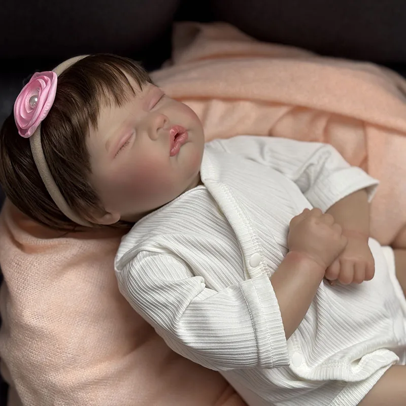 Bebe Quinbee Reborn Baby Doll Newborn Baby Size Real Picture Handmade 3D Skin Rooted Hair Visible Veins
Bebe Quinbee Reborn Baby Doll Newborn Baby Size Real Picture Handmade 3D Skin Rooted Hair Visible Veins