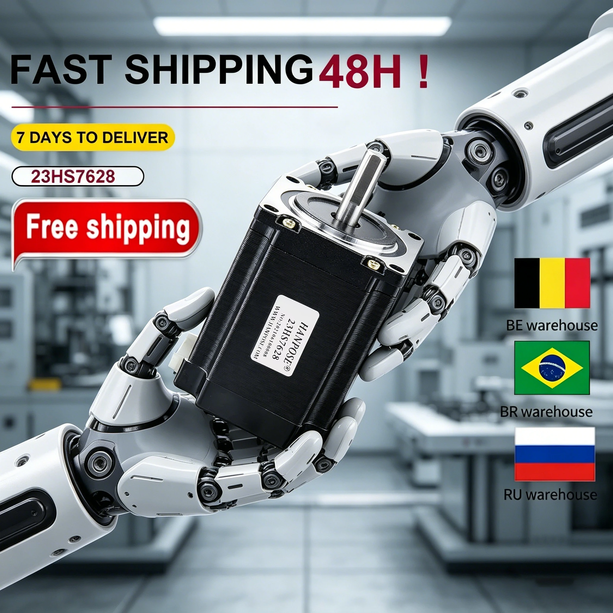 High torque motor 1PCS 2 phase 4-Leads 2.8A 189N.cm 76mm 23HS7628 8MM Nema23 Stepper Motor For 3D Printer Monitor Equipment
High torque motor 1PCS 2 phase 4-Leads 2.8A 189N.cm 76mm 23HS7628 8MM Nema23 Stepper Motor For 3D Printer Monitor Equipment