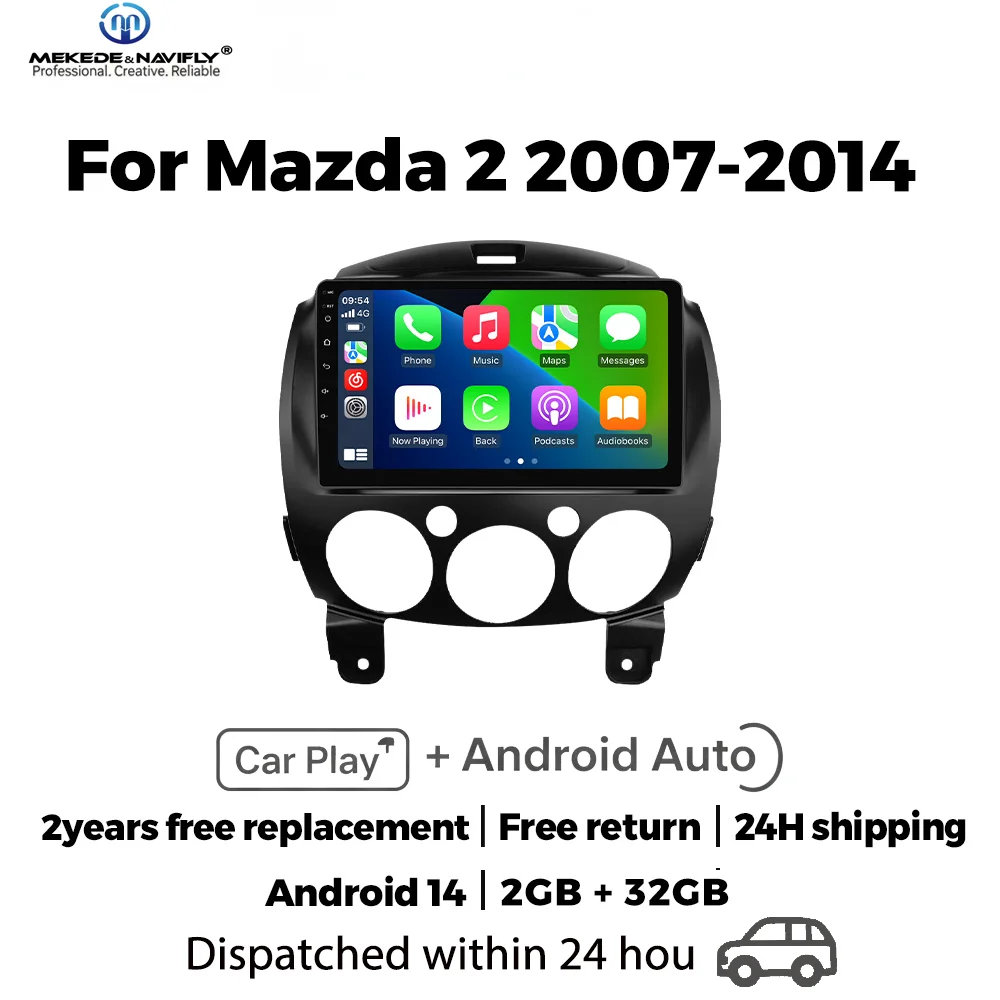 Интеллектуальная аудиосистема MEKEDE&NAVIFLY Android 14 для Mazda 2 2007-2014, 2 Din, автомобильное радио, Carplay, стерео, мультимедийный видеоплеер
Интеллектуальная аудиосистема MEKEDE&NAVIFLY Android 14 для Mazda 2 2007-2014, 2 Din, автомобильное радио, Carplay, стерео, мультимедийный видеоплеер