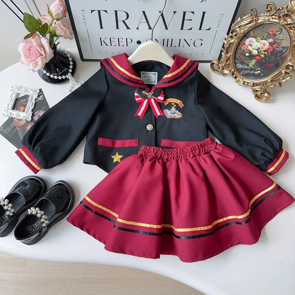 Girls Clothes Sets New Autumn Spring Korean Baby Girls Uniform Clothing Suit Children Girl Preppy Style Costume Clothes Outfits
Girls Clothes Sets New Autumn Spring Korean Baby Girls Uniform Clothing Suit Children Girl Preppy Style Costume Clothes Outfits