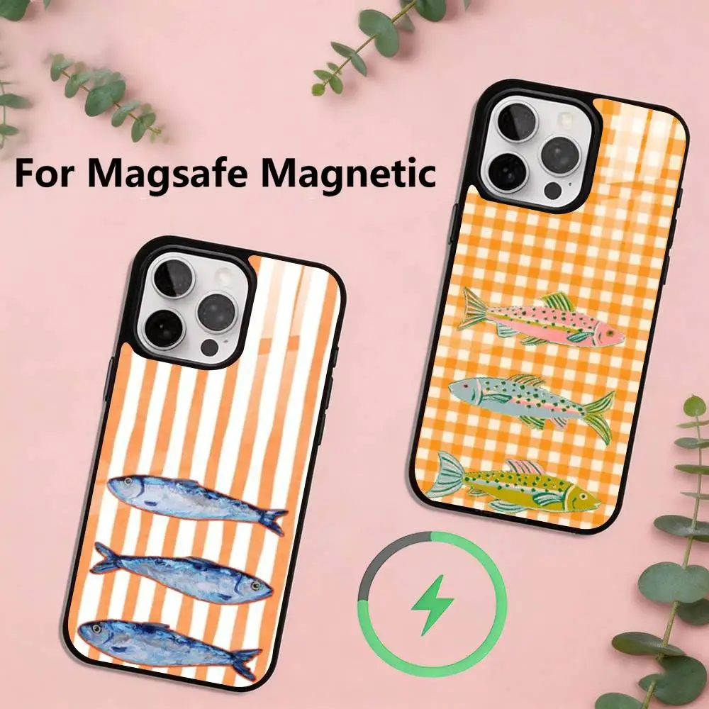 Three Color Striped Fish Phone Case For iPhone17,16,15,14,13,12,11 Plus,Pro Magnetic For Magsafe Wireless Charging
Three Color Striped Fish Phone Case For iPhone17,16,15,14,13,12,11 Plus,Pro Magnetic For Magsafe Wireless Charging