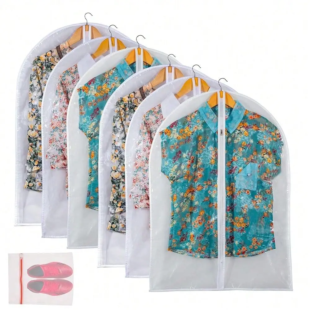 Garment Bag Suit Bags For Closet Storage, Vinyl Garment Bags For Hanging Clothes, Short Hanging Bags Coat Covers For Closet Wit
Garment Bag Suit Bags For Closet Storage, Vinyl Garment Bags For Hanging Clothes, Short Hanging Bags Coat Covers For Closet Wit