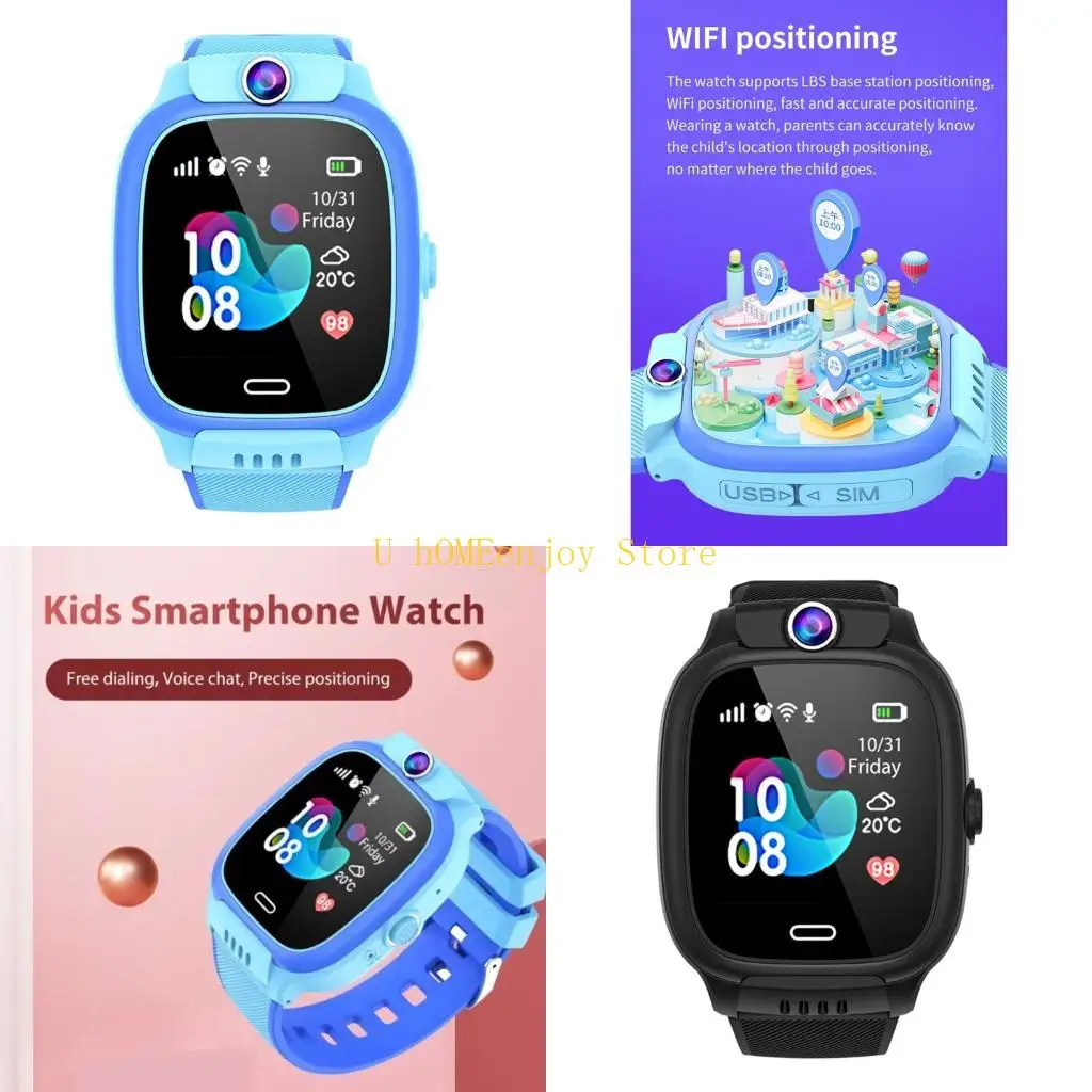 B0KF Детские умные часы с телефонными звонками SOS, функция погодного фото и будильника, детские умные часы с Wi-Fi LBS, в
B0KF Детские умные часы с телефонными звонками SOS, функция погодного фото и будильника, детские умные часы с Wi-Fi LBS, в