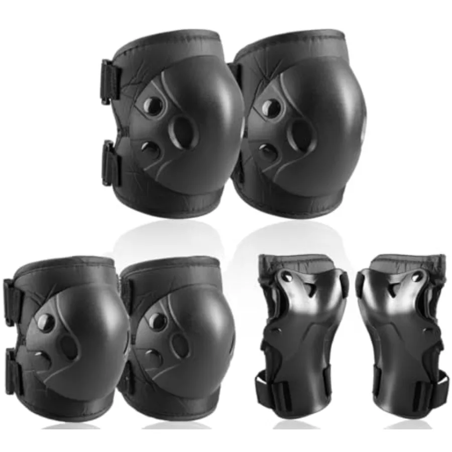 and Youth Knee Elbow Wrist Guards Protective Gear Set for Skateboarding, Roller Skating, Inline Skating, Scooter Riding, BMX Bi
and Youth Knee Elbow Wrist Guards Protective Gear Set for Skateboarding, Roller Skating, Inline Skating, Scooter Riding, BMX Bi