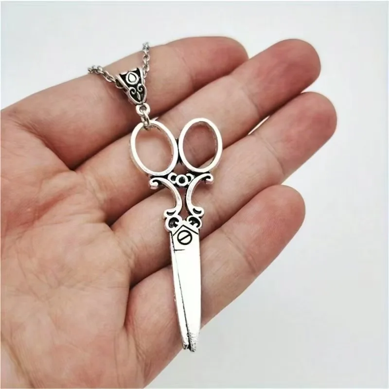 Vintage Scissor Pendant Necklace Gothic Jewelry for Women And Men Stylish Dark Romantic Gift Idea
Vintage Scissor Pendant Necklace Gothic Jewelry for Women And Men Stylish Dark Romantic Gift Idea