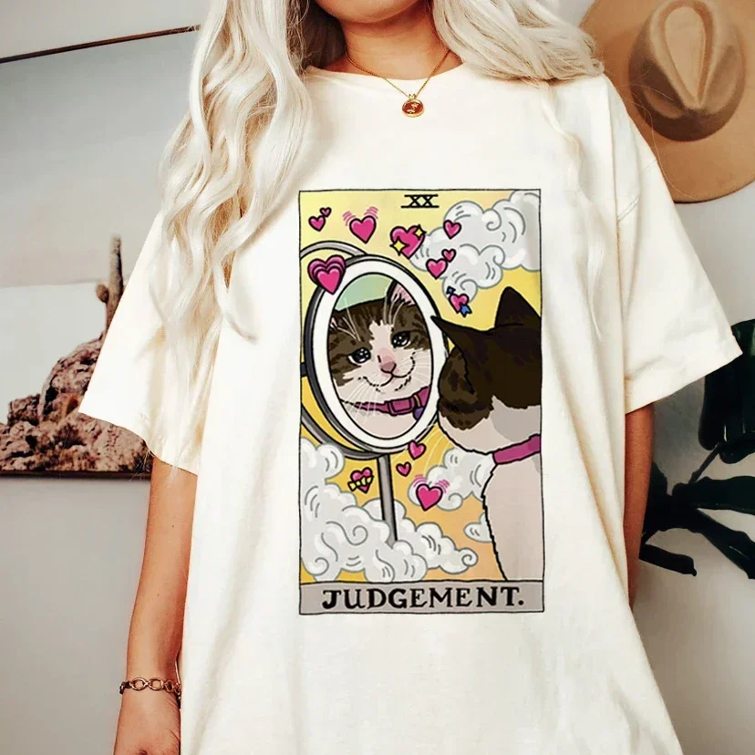 Harajuku 90s Women's New Casual Kawaii Tarot Cat Graphic Print high street Loose Oversize O Neck Short Sleeve Tops Tees Unisex
Harajuku 90s Women's New Casual Kawaii Tarot Cat Graphic Print high street Loose Oversize O Neck Short Sleeve Tops Tees Unisex