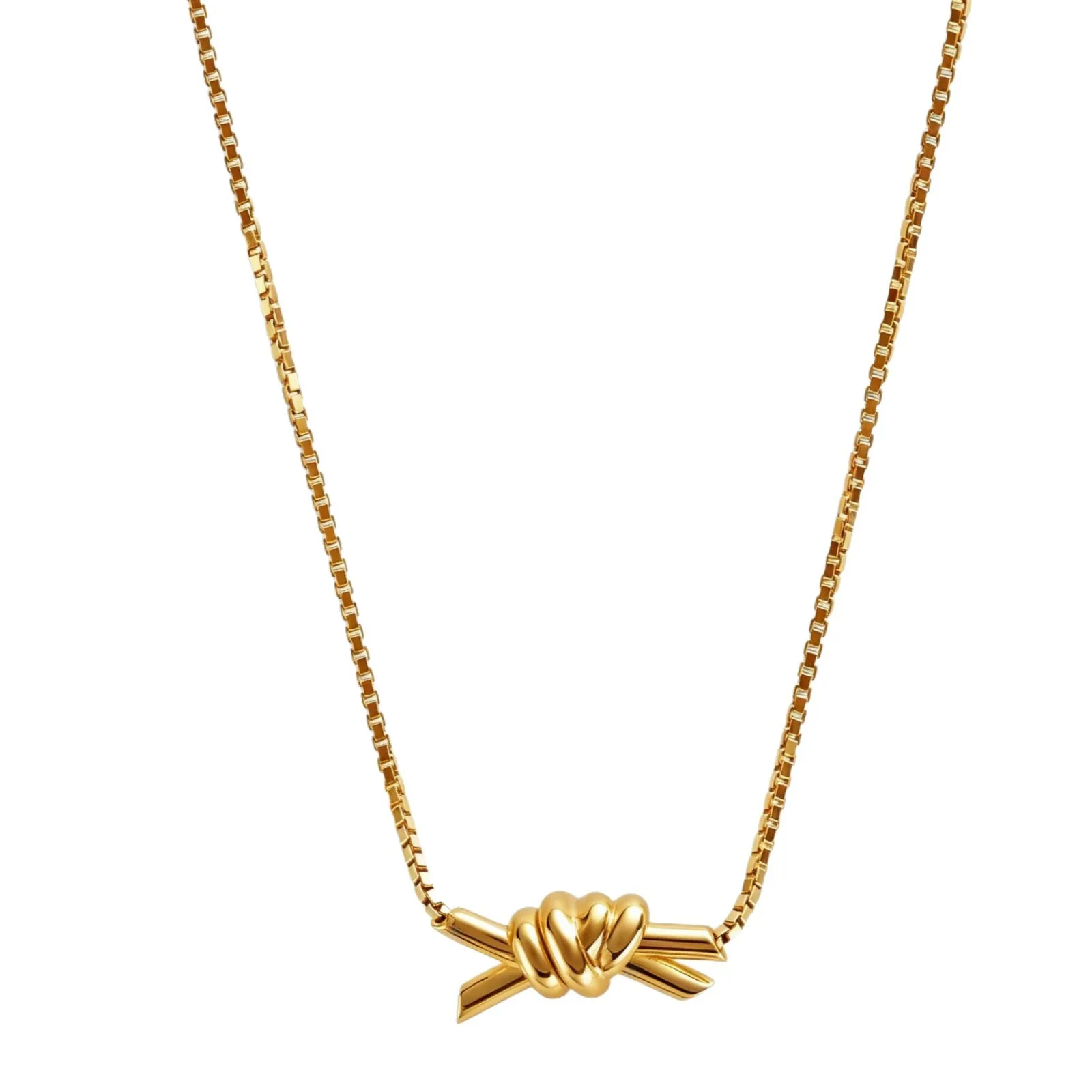 Fashion knot interwoven necklace suitable for ladies' anniversary jewelry gifts
Fashion knot interwoven necklace suitable for ladies' anniversary jewelry gifts