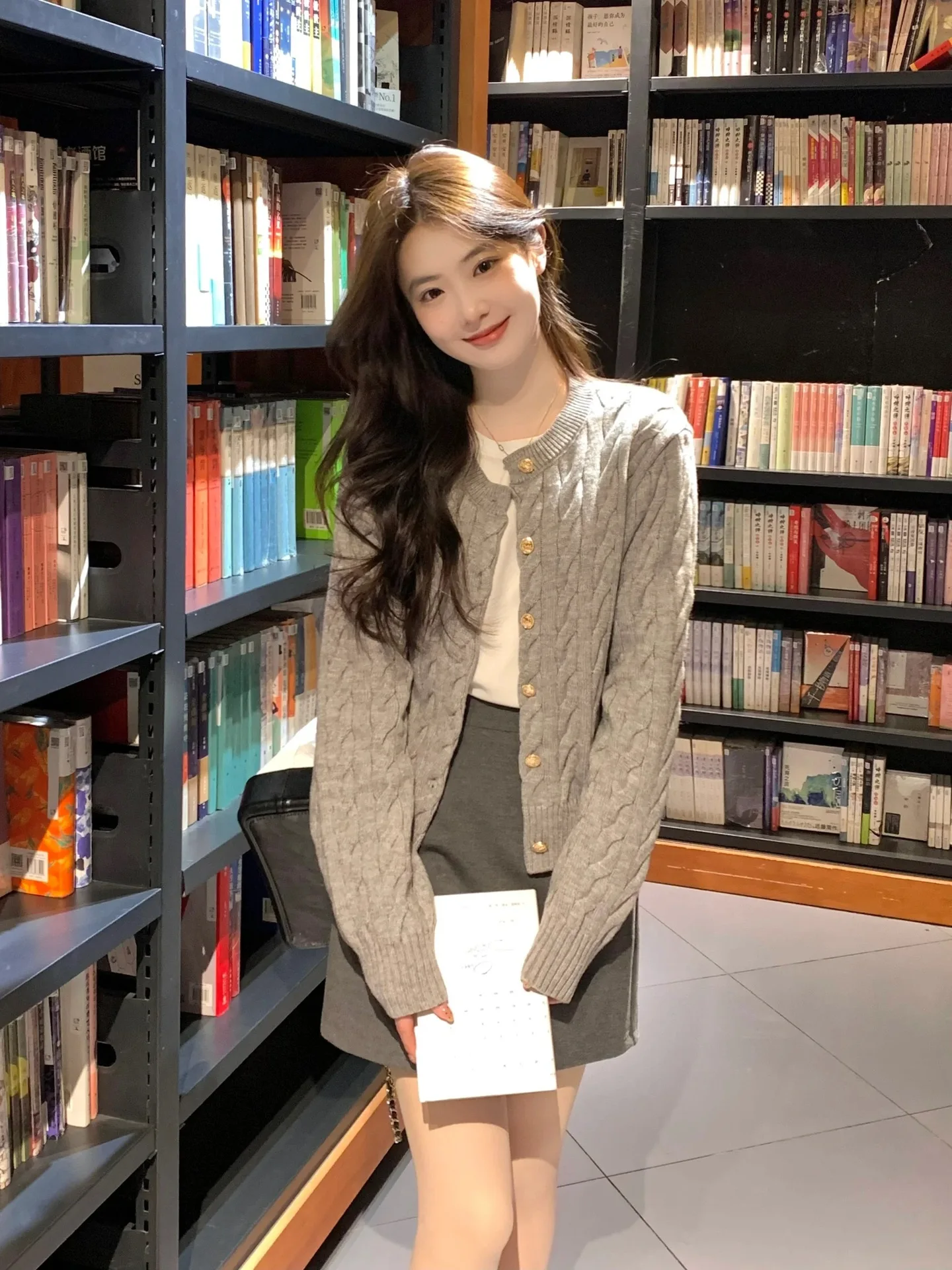 New Style Open Cardigan Korean Style Small Size Outerwear Sweater Lazy Top Gray Twisted Knit Jacket Women's Spring Autumn
New Style Open Cardigan Korean Style Small Size Outerwear Sweater Lazy Top Gray Twisted Knit Jacket Women's Spring Autumn