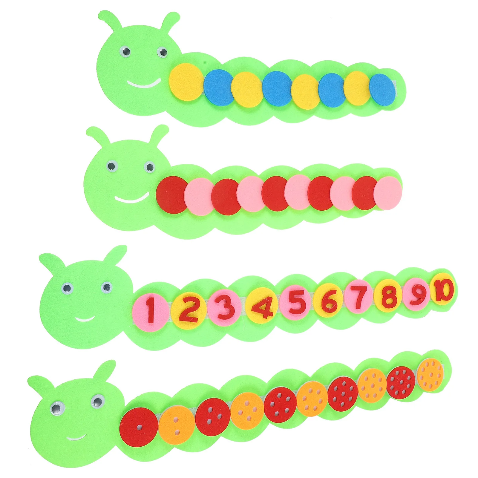 4Sets Number Ranking Caterpillar Early Educational DIY Cognitive Non-Woven Material Parent-Child Coordination Addition
4Sets Number Ranking Caterpillar Early Educational DIY Cognitive Non-Woven Material Parent-Child Coordination Addition