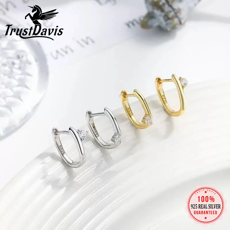Модные асимметричные серьги-кольца TrustDavis из настоящего серебра 925 пробы с цирконием для женщин и девочек, изысканные ювелирные изделия, подарок DS4809
Модные асимметричные серьги-кольца TrustDavis из настоящего серебра 925 пробы с цирконием для женщин и девочек, изысканные ювелирные изделия, подарок DS4809