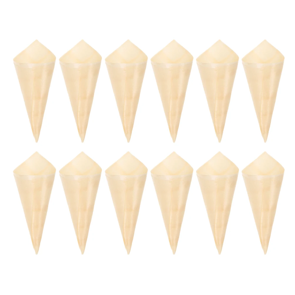 50pcs Wooden Cones Cups Biodegradable Ice Cream Packing Disposable Candy Cone For Party Catering Events Outdoor Picnic Use Safe
50pcs Wooden Cones Cups Biodegradable Ice Cream Packing Disposable Candy Cone For Party Catering Events Outdoor Picnic Use Safe