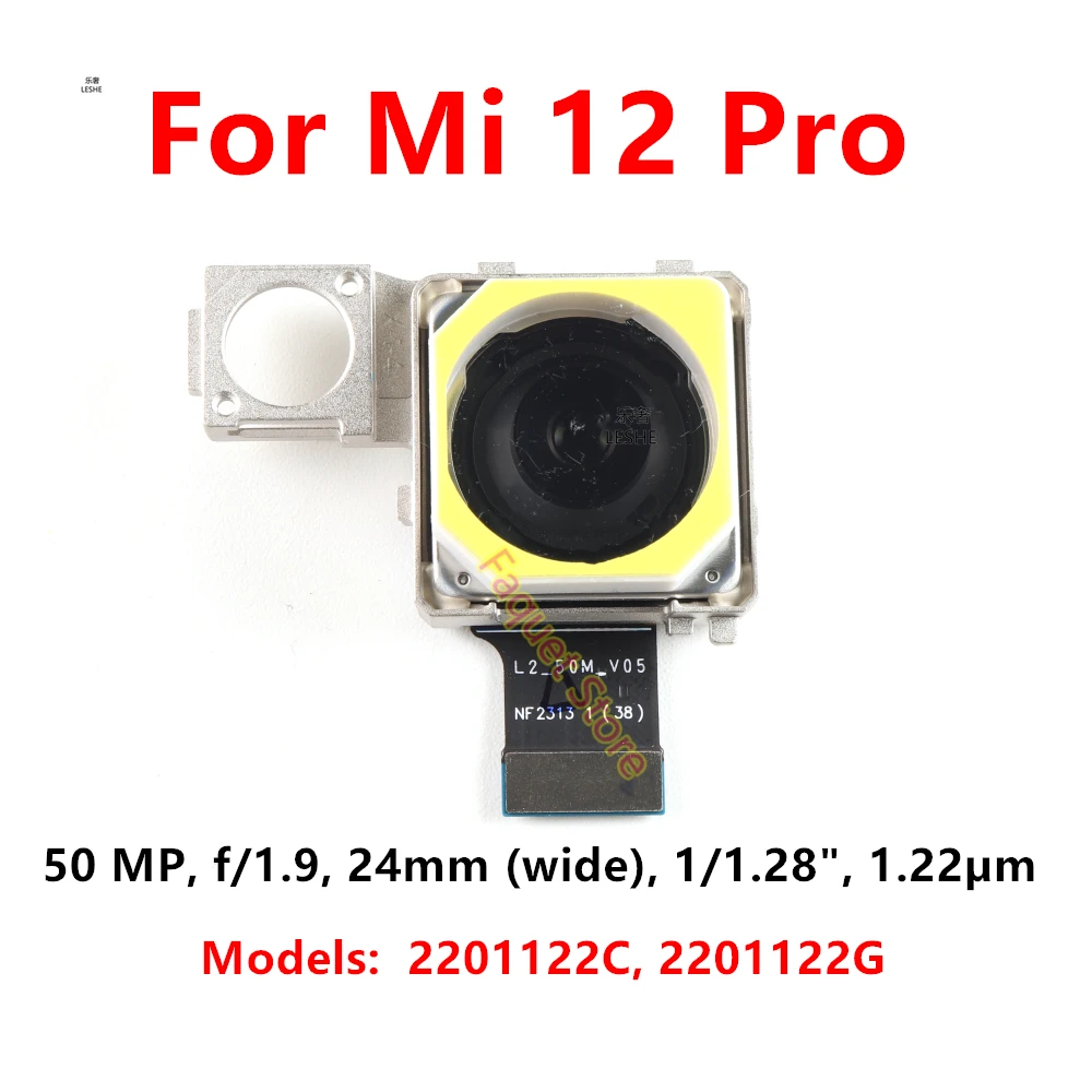 Задняя камера заднего вида для Xiaomi 12 Pro 2201122G основная задняя большая камера Модуль гибкий запасные части
Задняя камера заднего вида для Xiaomi 12 Pro 2201122G основная задняя большая камера Модуль гибкий запасные части