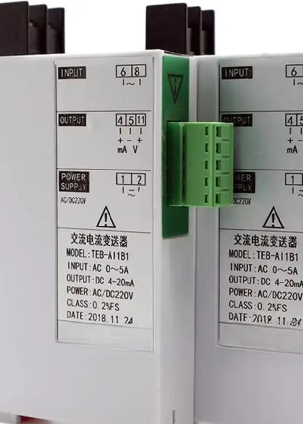 AC Current Converter, Input Current 0-5A, Voltage 1000V, Output Current 4-20mA, Suitable For DCS Motor Signal Converters
AC Current Converter, Input Current 0-5A, Voltage 1000V, Output Current 4-20mA, Suitable For DCS Motor Signal Converters