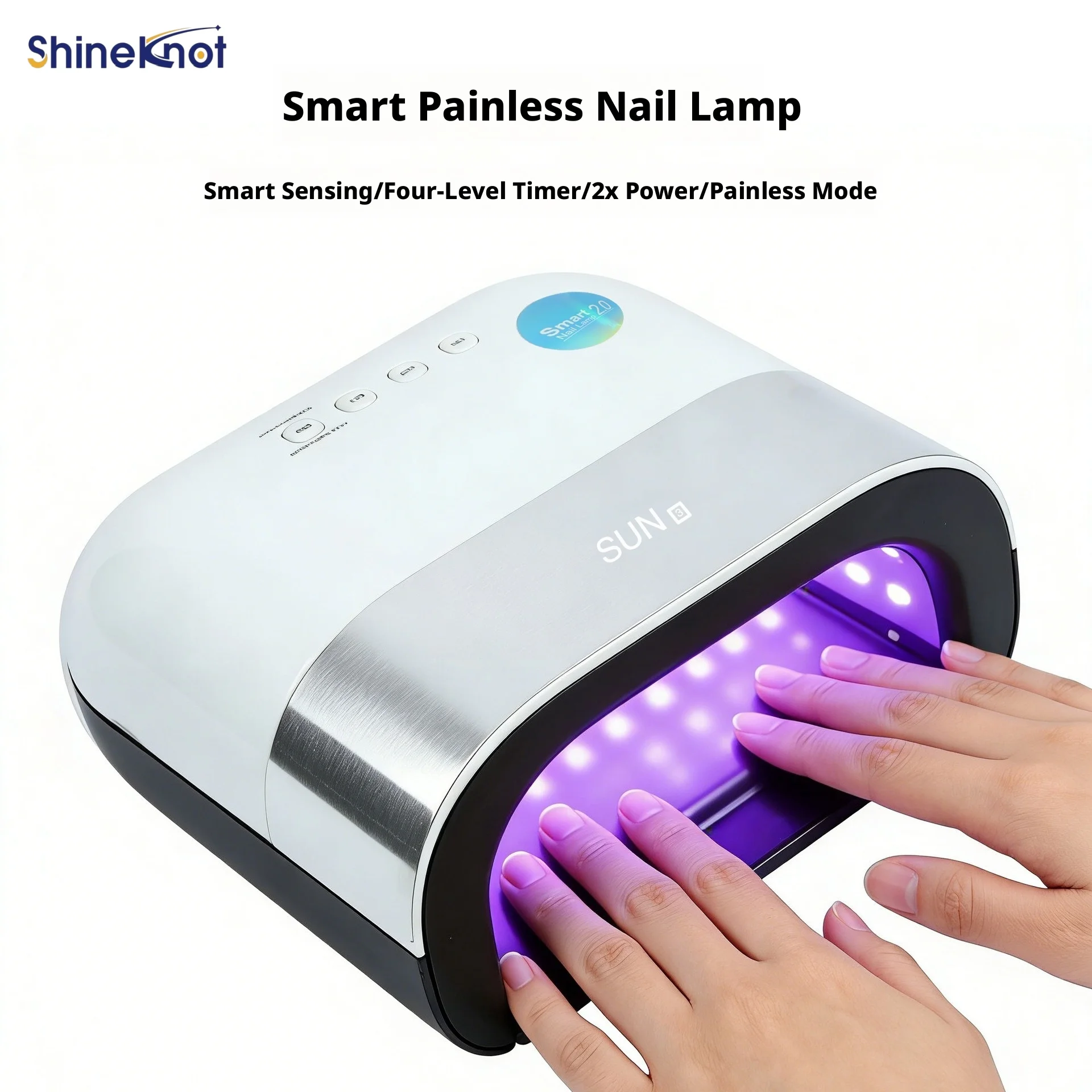 SHINEKNOT 48W Smart Sensor Nail Machine UV Lamp 365nm 405nm Dual Light Sources High-Quality Gel Curing Lamp Four-Speed Timer
SHINEKNOT 48W Smart Sensor Nail Machine UV Lamp 365nm 405nm Dual Light Sources High-Quality Gel Curing Lamp Four-Speed Timer