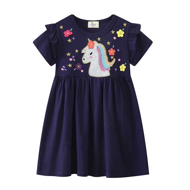 Jumping Meters Summer Princess Girls Dresses Unicorns Kids Vestidos Party Birthday Baby Clothing Embroidery Short Dress Wedding
Jumping Meters Summer Princess Girls Dresses Unicorns Kids Vestidos Party Birthday Baby Clothing Embroidery Short Dress Wedding