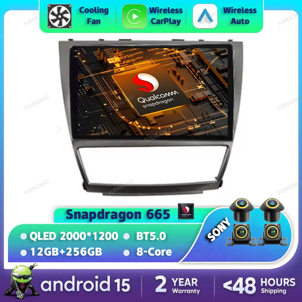 Android 15 Car Radio For Toyota Camry 2006 - 2011 Multimedia Stereo Video Player Carplay Auto NAVI GPS 4G WIFI Head Unit QLED BT
Android 15 Car Radio For Toyota Camry 2006 - 2011 Multimedia Stereo Video Player Carplay Auto NAVI GPS 4G WIFI Head Unit QLED BT