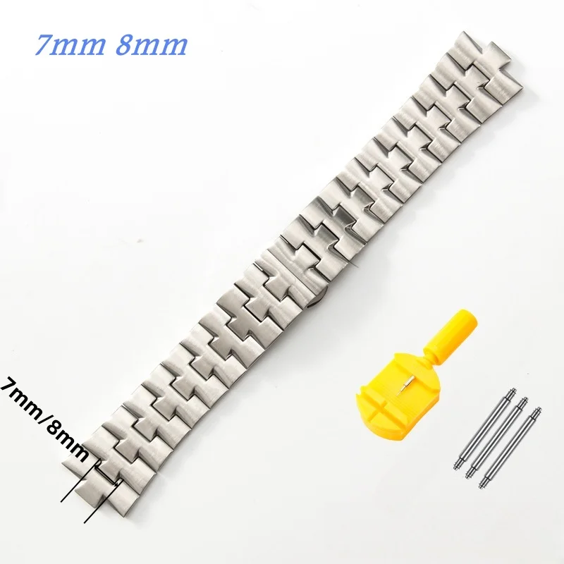 Solid Convex end Stainless Steel Watch Strap For Vacheron Constantin Overseas 47660/47040 beads of rice Metal Bracelet With tool
Solid Convex end Stainless Steel Watch Strap For Vacheron Constantin Overseas 47660/47040 beads of rice Metal Bracelet With tool