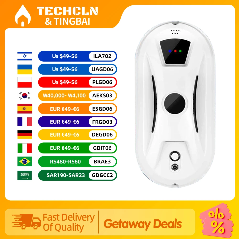 Smart Window Cleaning Robot Electric Intelligent Glass limpiacristales Robot Vacuum Cleaner for Window Remote Control for Home
Smart Window Cleaning Robot Electric Intelligent Glass limpiacristales Robot Vacuum Cleaner for Window Remote Control for Home