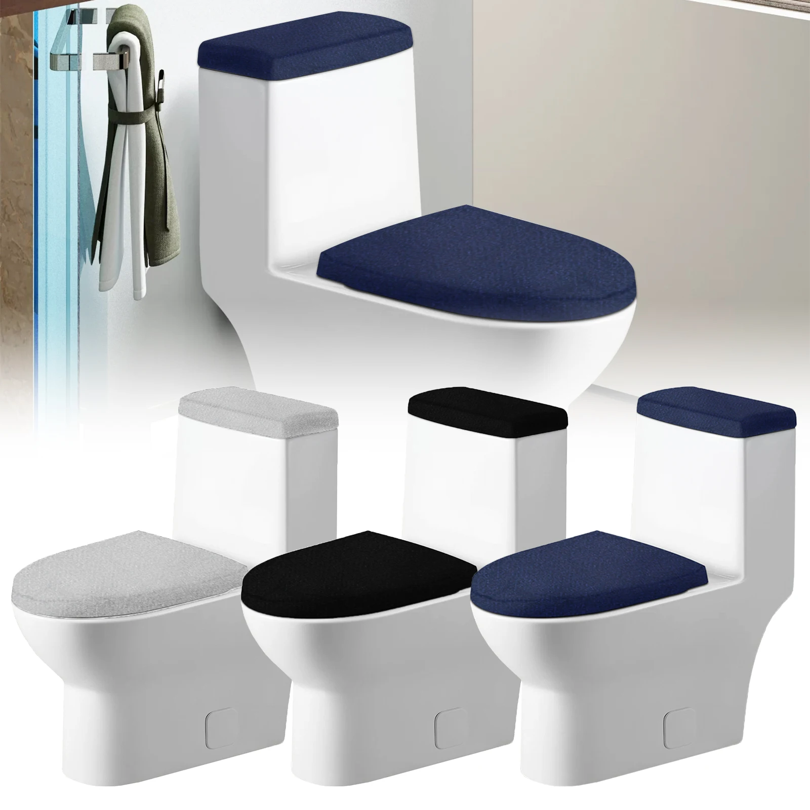 2/4Pcs Toilet Tank Lid Cover Stretch Polyester Bathroom Toilet Cover Set Comfortable Universal Toilet Cushion Bathroom Accessory
2/4Pcs Toilet Tank Lid Cover Stretch Polyester Bathroom Toilet Cover Set Comfortable Universal Toilet Cushion Bathroom Accessory