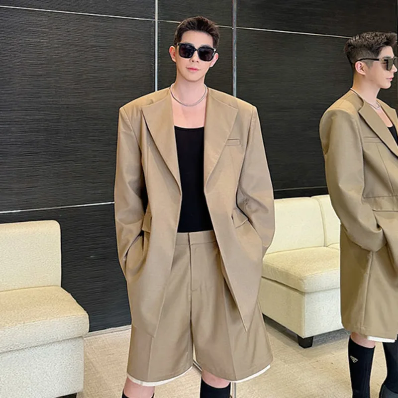 SYUHGFA Men's Casual Shorts Set Lapel Blazer Simple Solid Color Male Two-piece Suit 2024 Spring New Fashion Men Clothing
SYUHGFA Men's Casual Shorts Set Lapel Blazer Simple Solid Color Male Two-piece Suit 2024 Spring New Fashion Men Clothing