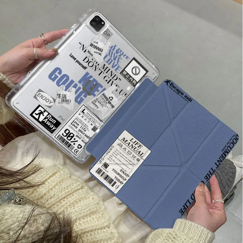 Trendy Copywriting Stickers For iPad Pro Air 13 11 M5 M4 M3 M2 2 1 11th A16 12.9" 10 9 8 7 6 5 Th Mini 7 6 5 4 7.9" Case
Trendy Copywriting Stickers For iPad Pro Air 13 11 M5 M4 M3 M2 2 1 11th A16 12.9" 10 9 8 7 6 5 Th Mini 7 6 5 4 7.9" Case