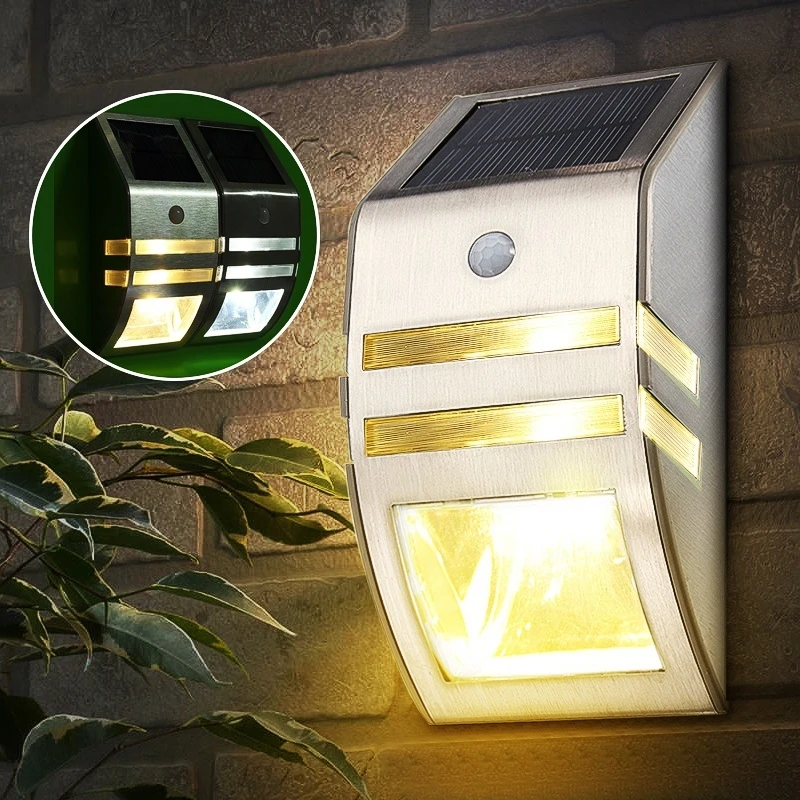 Waterproof PIR Motion Sensor LED Solar Light Stainless Steel Outdoor Garden Yard Security Wall Lamp
Waterproof PIR Motion Sensor LED Solar Light Stainless Steel Outdoor Garden Yard Security Wall Lamp