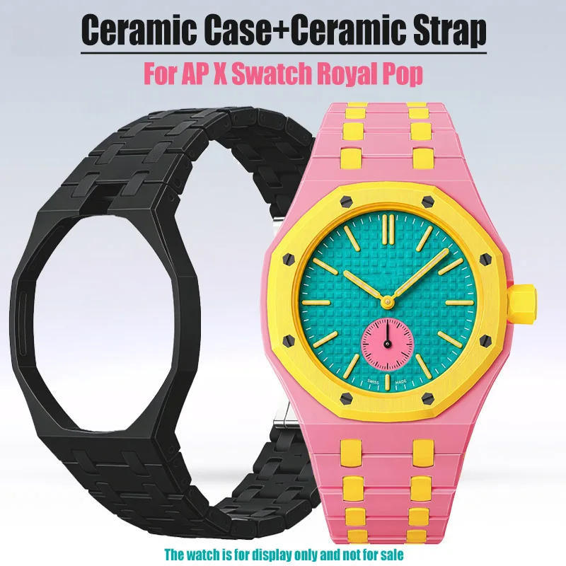 Modification Kit Ceramic Case+Ceramic watch Strap For AP x Swatch Royal Pop Pocket Watchband Pocket Changer To Wristwatch
Modification Kit Ceramic Case+Ceramic watch Strap For AP x Swatch Royal Pop Pocket Watchband Pocket Changer To Wristwatch