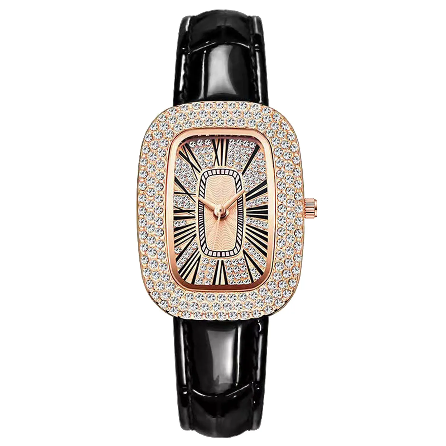 Ladies'S Watches Small Wrist Leather Strap Watch Fashion Diamond Watch Roman Numeral Battery Watches Temperament Versatile Watch
Ladies'S Watches Small Wrist Leather Strap Watch Fashion Diamond Watch Roman Numeral Battery Watches Temperament Versatile Watch