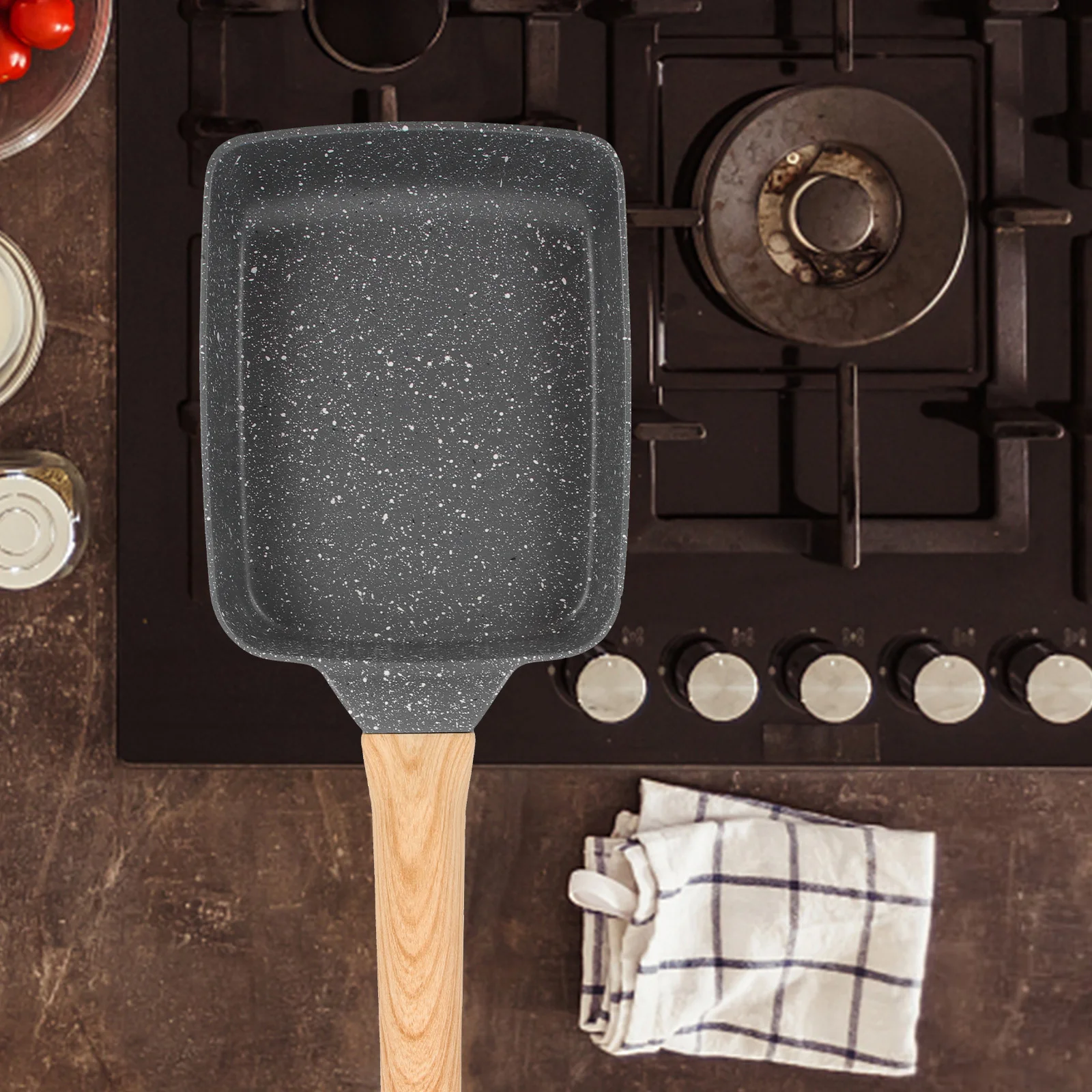 Nonstick Frying Pan Wood H Lightweight Stone Coated Saucepan Easy Clean Kitchen Tool Breakfast Steak Pan
Nonstick Frying Pan Wood H Lightweight Stone Coated Saucepan Easy Clean Kitchen Tool Breakfast Steak Pan