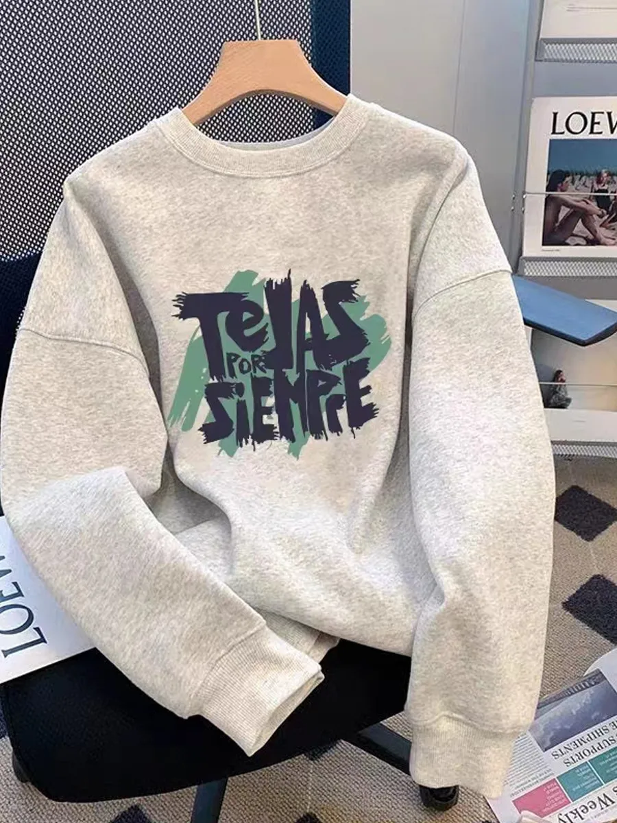 Men's Oversized Hoodie round Ne Fce Lined Thiened Letter Print Casual Long Sve Sweatirt Faionable Streetwear
Men's Oversized Hoodie round Ne Fce Lined Thiened Letter Print Casual Long Sve Sweatirt Faionable Streetwear