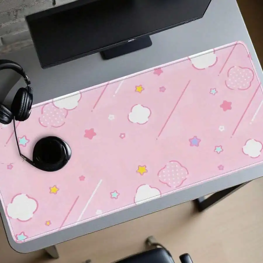 Large Gaming Mouse Pad Kawaii Pink Cloud Star Design Non-Slip Rubber Base Washable Desk Mat XXL XL
Large Gaming Mouse Pad Kawaii Pink Cloud Star Design Non-Slip Rubber Base Washable Desk Mat XXL XL