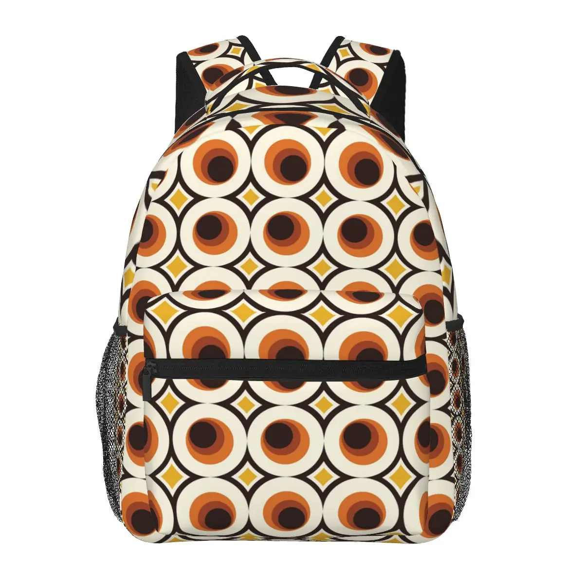 1970s Orange Mid-Century Modern Circle Backpacks Boys Girls Bookbag Students School Bags Cartoon Laptop Rucksack Shoulder Bag
1970s Orange Mid-Century Modern Circle Backpacks Boys Girls Bookbag Students School Bags Cartoon Laptop Rucksack Shoulder Bag
