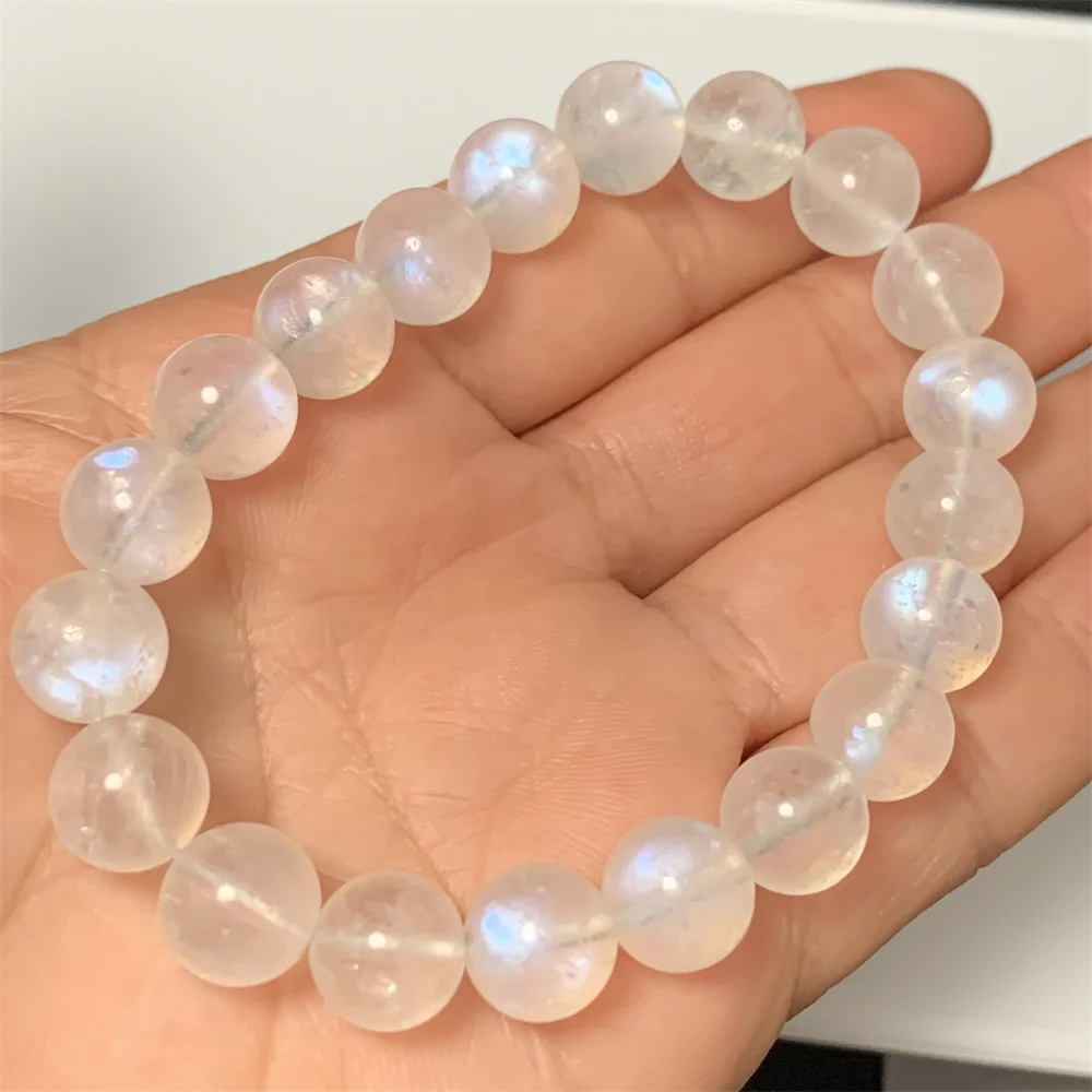 Only 1Piece Natural Blue Light Moon stones Bracelets Women Clear Healing Beads Silver Moonlight Moonstone Bracelet More Beauty
Only 1Piece Natural Blue Light Moon stones Bracelets Women Clear Healing Beads Silver Moonlight Moonstone Bracelet More Beauty
