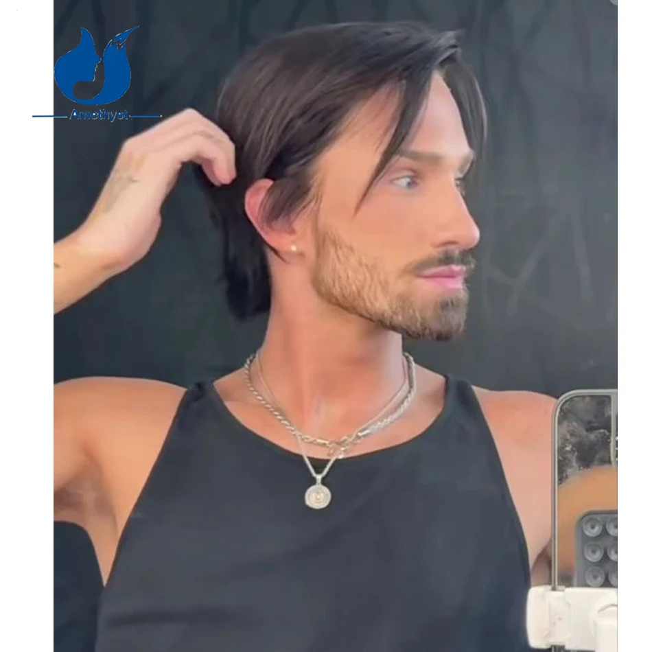 Аметист Боковая часть Прямой черный парик шнурка для мужчин 100% человеческие волосы Короткая стрижка мальчика 13x6 Парик фронта шнурка Бразильский Remy Preplucked
Аметист Боковая часть Прямой черный парик шнурка для мужчин 100% человеческие волосы Короткая стрижка мальчика 13x6 Парик фронта шнурка Бразильский Remy Preplucked