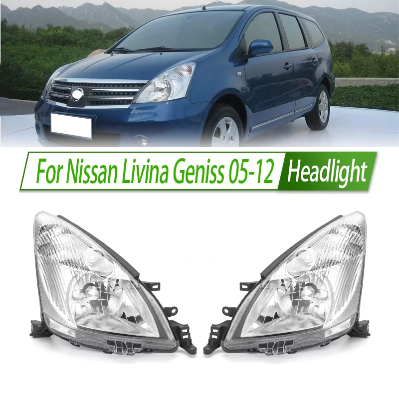 Для Nissan Livina Geniss 05-12 галогенная фара в сборе, OEM-стиль, цоколь для лампы передней фары, замена Plug & Play
Для Nissan Livina Geniss 05-12 галогенная фара в сборе, OEM-стиль, цоколь для лампы передней фары, замена Plug & Play