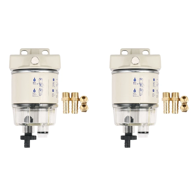 2X R12T Marine Fuel Filter Water Separator Diesel-Engine For Racor 140R 120AT S3240 NPT ZG1/4-19 Car Combo Filter
2X R12T Marine Fuel Filter Water Separator Diesel-Engine For Racor 140R 120AT S3240 NPT ZG1/4-19 Car Combo Filter