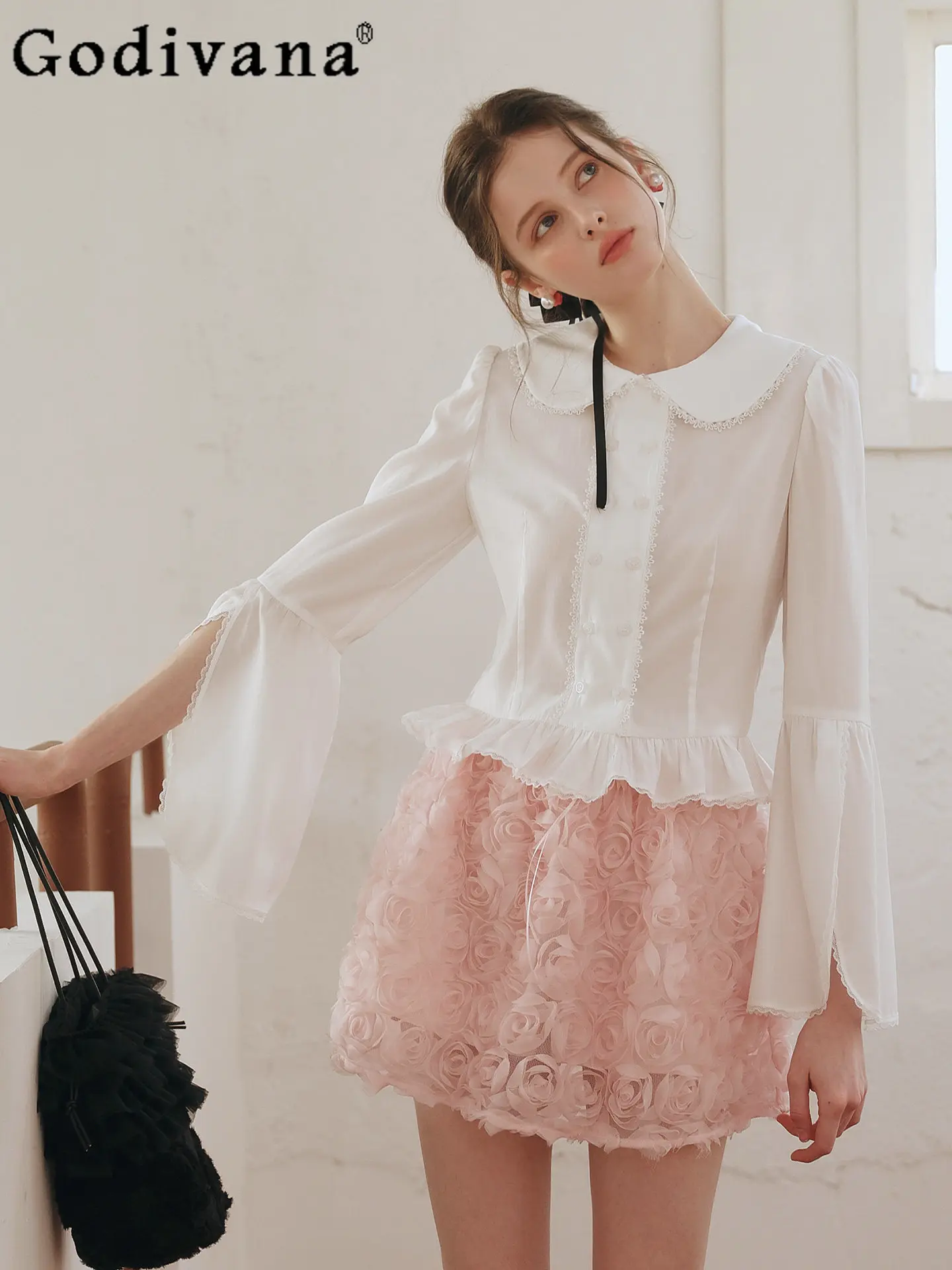 2026 Spring New French Original Design Blouse Short Style Lace Trim Versatile Top Sweet Cute Girl Long Sleeves Shirt
2026 Spring New French Original Design Blouse Short Style Lace Trim Versatile Top Sweet Cute Girl Long Sleeves Shirt
