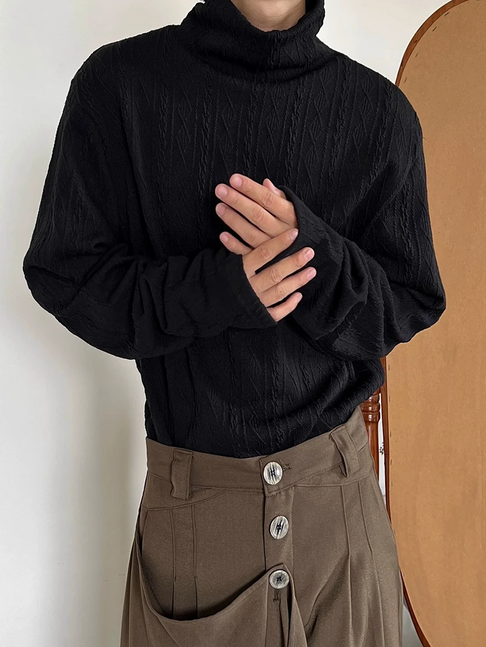 PCGO14GSL High Neck Knitted Long Sleeve Loose Fit Base Shirt Unisex Pure Color T-Shirt Youth Fashion Breathable Comfortable
PCGO14GSL High Neck Knitted Long Sleeve Loose Fit Base Shirt Unisex Pure Color T-Shirt Youth Fashion Breathable Comfortable