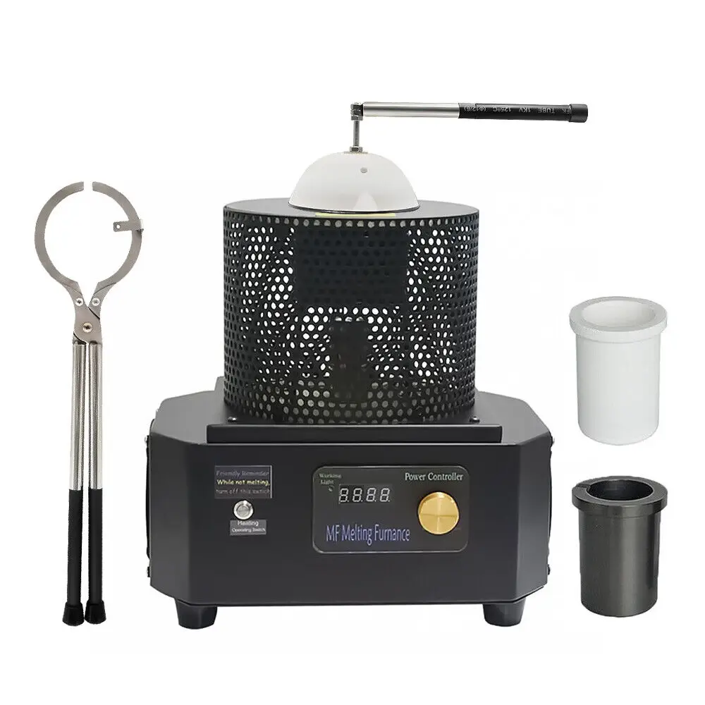 1/2/3/4kg 1600℃ Metal Melting Furnace Gold Silver Copper Smelter Casting Tool
1/2/3/4kg 1600℃ Metal Melting Furnace Gold Silver Copper Smelter Casting Tool